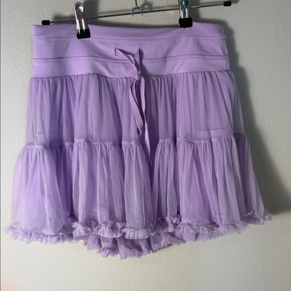 Lavender Tiered Tulle Mini Skort Stelle Medium NWOT